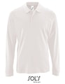 Heren Polo Sols Long-Sleeve Perfect Wit